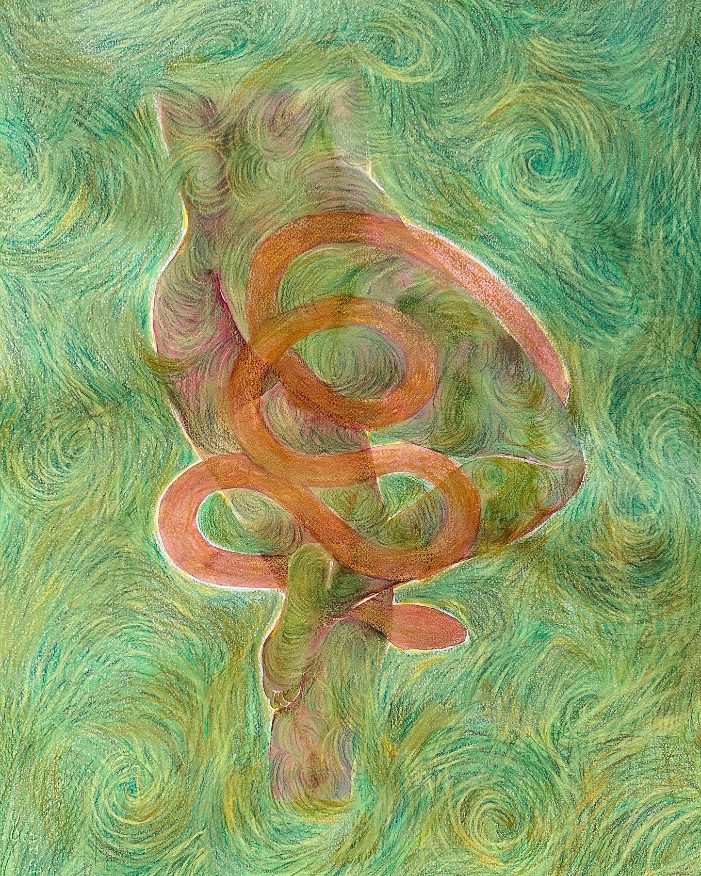 Witch in grass