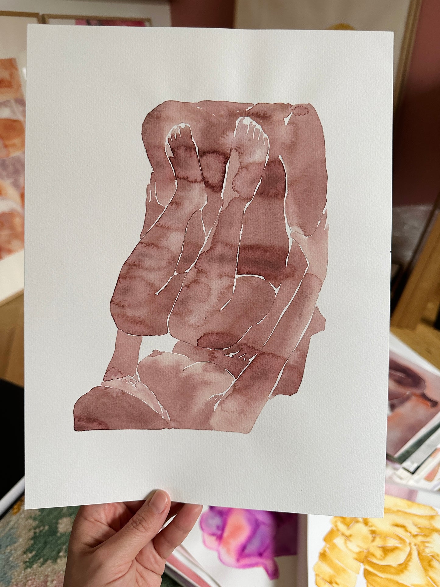 Make Love Watercolor no. 285 original