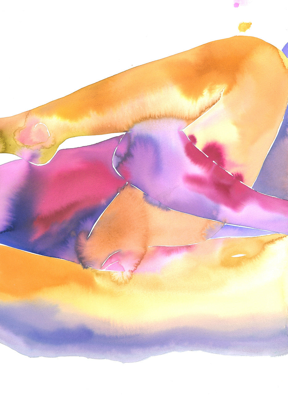 Make Love Watercolor nr. 284 - original