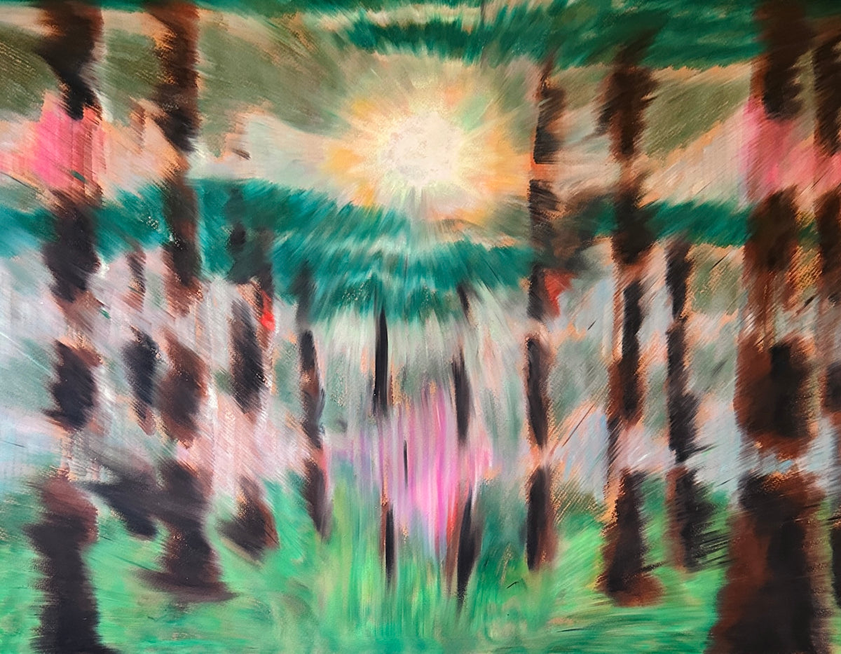 Oil pastel stories April, 10.th - original