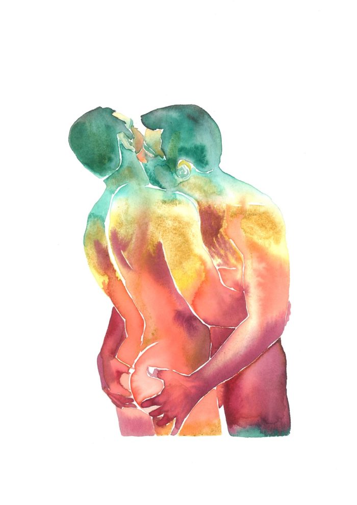 Make Love Watercolor nr. 249